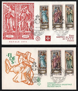 1974 (09 Dec) Sovereign Military Hospitaller Order of Saint John of Jerusalem, of Rhodes and of Malta, Commemorative First Day Christmas themed Cover