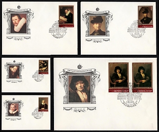 1983 (25 Mar) Union of Soviet Socialist Republics, Masterpieces of the Hermitage, Rembrandt's Paintings Commemorative Cover tied by special first day handstamp