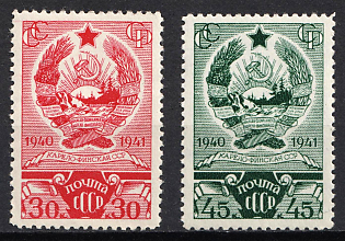 1941 First Anniversary of V. M. Molotov-Finnish SSR. Soviet Union, USSR, Russia, Complete Set