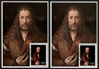 1971 (29 May) Republic of Dahomey (Benin), 'Self-Portrait at Twenty-Eight' by Albrecht Dürer Picture Postcards