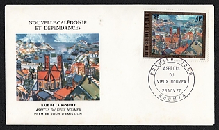 1977 (26 Nov) Territory of New Caledonia and Dependencies, Aspects of Old Noumea - Moselle Bay First Day Cover