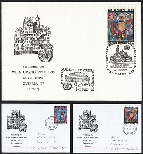 1997 2000 Republic of Austria,  Award of the WIPA Grand Prix 1995 at OVEBRIA '97 in Salzburg, Commemorative  Picture Postcard