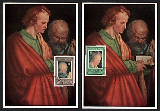 1978 (Dec) Solomon Islands, The Four Apostles (Saint John the Theologian and Saint Peter) by Albrecht Durer Picture Postcard