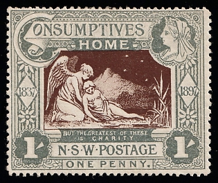 1897 Diamond Jubilee and Hospital Charity, the Colony of New South Wales, Souvenir Sheet