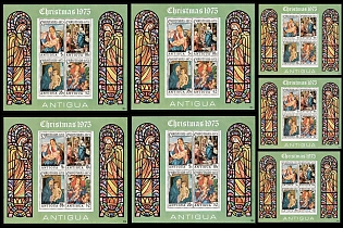 1975 Christmas, Associated State of Antigua, Souvenir Sheets