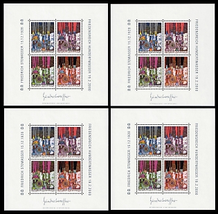 2000 In Memoriam Friedensreich Hundertwasser, Republic of Austria, Souvenir Sheets