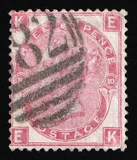 1873 3d Great Britain, Queen Victoria, Plate 10