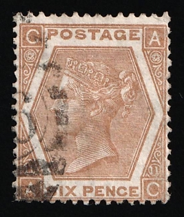 1872 6d Great Britain, Queen Victoria