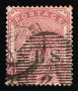 1880 2d Great Britain, Queen Victoria, Deep Rose