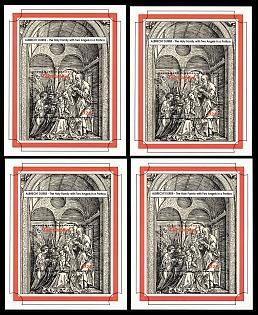 1993 'The Holy Family with Two Angels in a Portico' by Albrecht Durer, Republic of the Gambia, Souvenir Sheets
