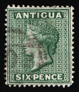 1876 6d Antigua, British Colonies, Queen Victoria
