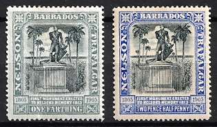 1906 Barbados, British Colonies, Nelson Centenary