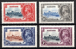 1935 Barbados, British Colonies, Silver Jubilee, Complete Set