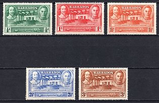 1939 Barbados, British Colonies, Tercentenary of General Assembly, Complete Set