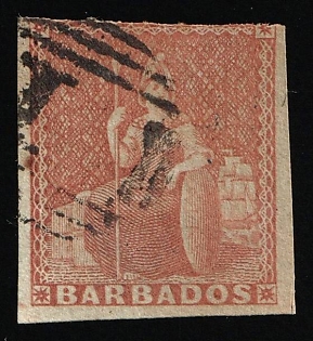 1855 (4d) Barbados, British Colonies