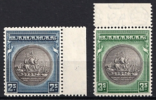 1931 Bahamas, British Colonies, Complete Set, Margins