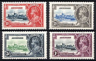 1935 Ascension, British Overseas Territory, Silver Jubilee, Complete Set