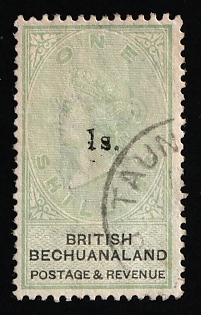 1888 1s on 1s Bechuanaland, British Colonies, Queen Victoria, Postage and Revenue