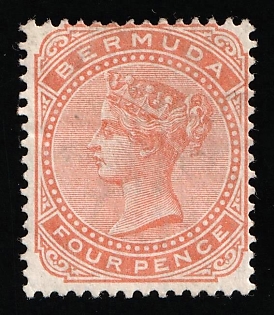 1880 4d Bermuda, British Colonies, Queen Victoria