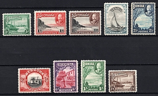 1936-47 Bermuda, British Colonies, Complete Set