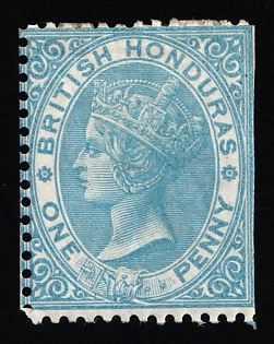 1865 1d British Honduras, Queen Victoria
