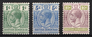 1913-21 British Honduras, King George V