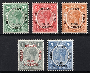 1932 British Honduras, King George V, Complete Set