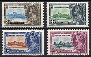 1935 British Honduras, Silver Jubilee, Complete Set
