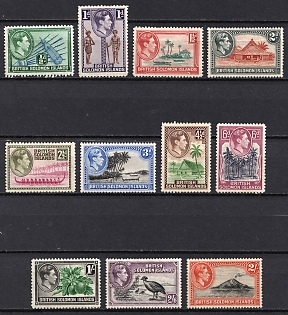 1939-51 Solomon Islands, British Protectorate, King George VI