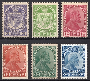 1917 Liechtenstein, Complete Set