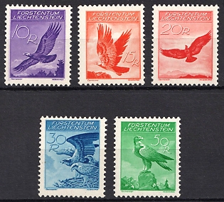 1934-35 Liechtenstein, Airmail, Complete Set