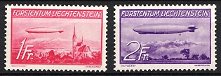 1936 Liechtenstein, Complete Set, Airmail, Zeppelin Mail