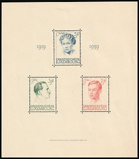 1939 Luxembourg, Souvenir Sheet