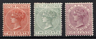 1883-98 Ceylon, British Colonies, Queen Victoria