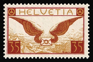 1929 35c Switzerland, Airmail