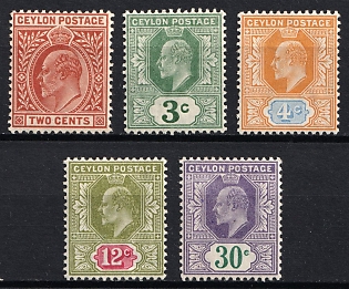 1903-05 Ceylon, British Colonies, King Edward VII