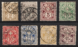 1882-94 Switzerland, Complete Set
