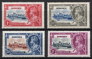 1935 Dominica, British Colonies, Silver Jubilee, Complete Set