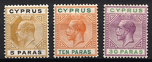 1904-10 Cyprus, British Colonies, King George V