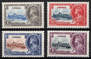 1935 Cyprus, British Colonies, Silver Jubilee, Complete Set