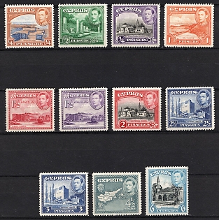 1938-51 Cyprus, British Colonies, King George VI