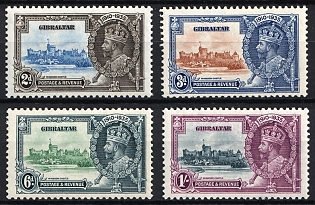 1935 Gibraltar, British Colonies, Silver Jubilee, Complete Set