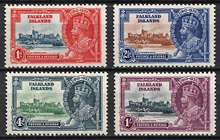 1935 Falkland Islands, British Colonies, Silver Jubilee, Complete Set