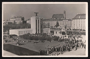 1933-1945 Wehrmacht Exhibition 'The Victory in the West', Heldenplatz, Vienna, Third Reich Nazi Propaganda Picture Postcard