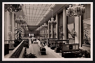 1937 'International Exhibition in Paris. The German House, Exhibition-Hall', Third Reich Nazi Propaganda Picture Postcard