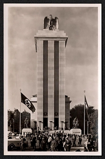 1937 'International Exhibition in Paris. The German House, Facade', Third Reich Nazi Propaganda Picture Postcard