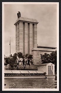 1937 'International Exhibition in Paris. The German House, Pavillon of the city of Cologne', Third Reich Nazi Propaganda Picture Postcard