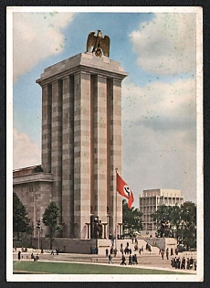 1937 'International Exhibition in Paris. The German House', Third Reich Nazi Propaganda Picture Postcard