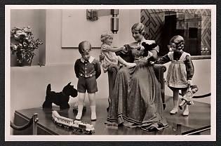 1937 'International Exhibition in Paris. The German House, Kathe Kruse Dolls', Third Reich Nazi Propaganda Picture Postcard