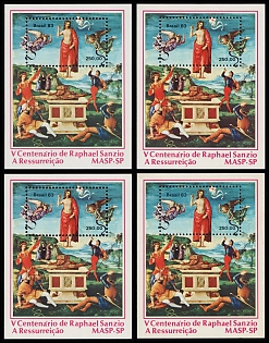 1983 'The Resurrection of Christ' by Raphael, Federative Republic of Brazil, Souvenir Sheets
